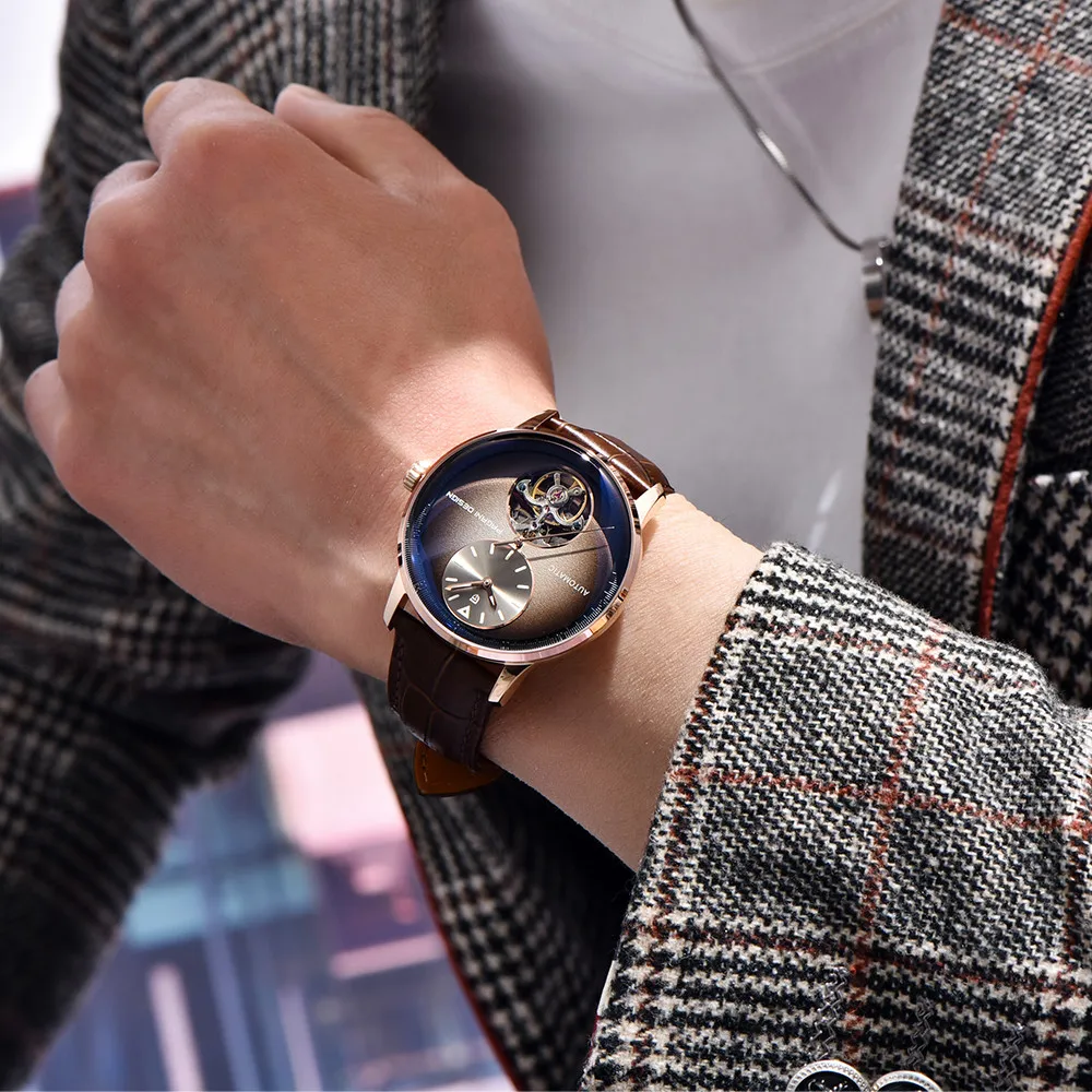 2025 パガーニ デザイン新 42 ミリメートル高級ビジネスメンズ機械式自動巻き時計 100 メートル防水ナイトライトメンズ腕時計