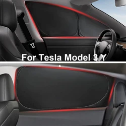 Parasole per auto per Tesla Model 3 Y 2017-2024 protezione parasole per parabrezza protezione per finestra laterale anteriore Privacy ombreggiatura cieca per bambini