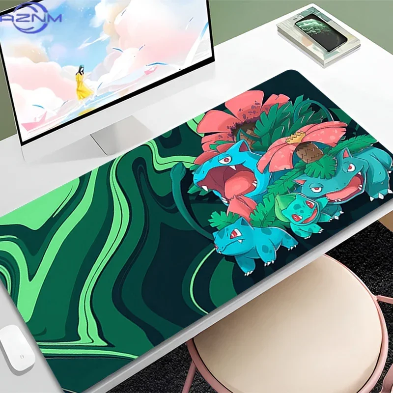 Mouse Pad Anime P-Pokemon P-Pikachu Gaming Accessories Varmilo Keyboard Desk Mat Gabinete Gamer Carpet Mousepad Mouse Mats