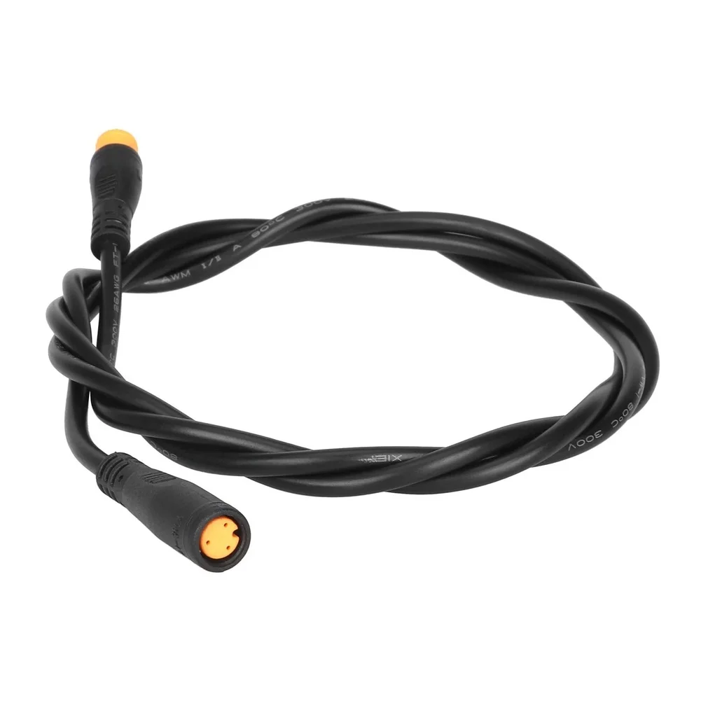 Flexible Cable 3-pin Cable 100cm M8 Connector Abrasion Resistant Flexible Length Male To Female Waterproof Design