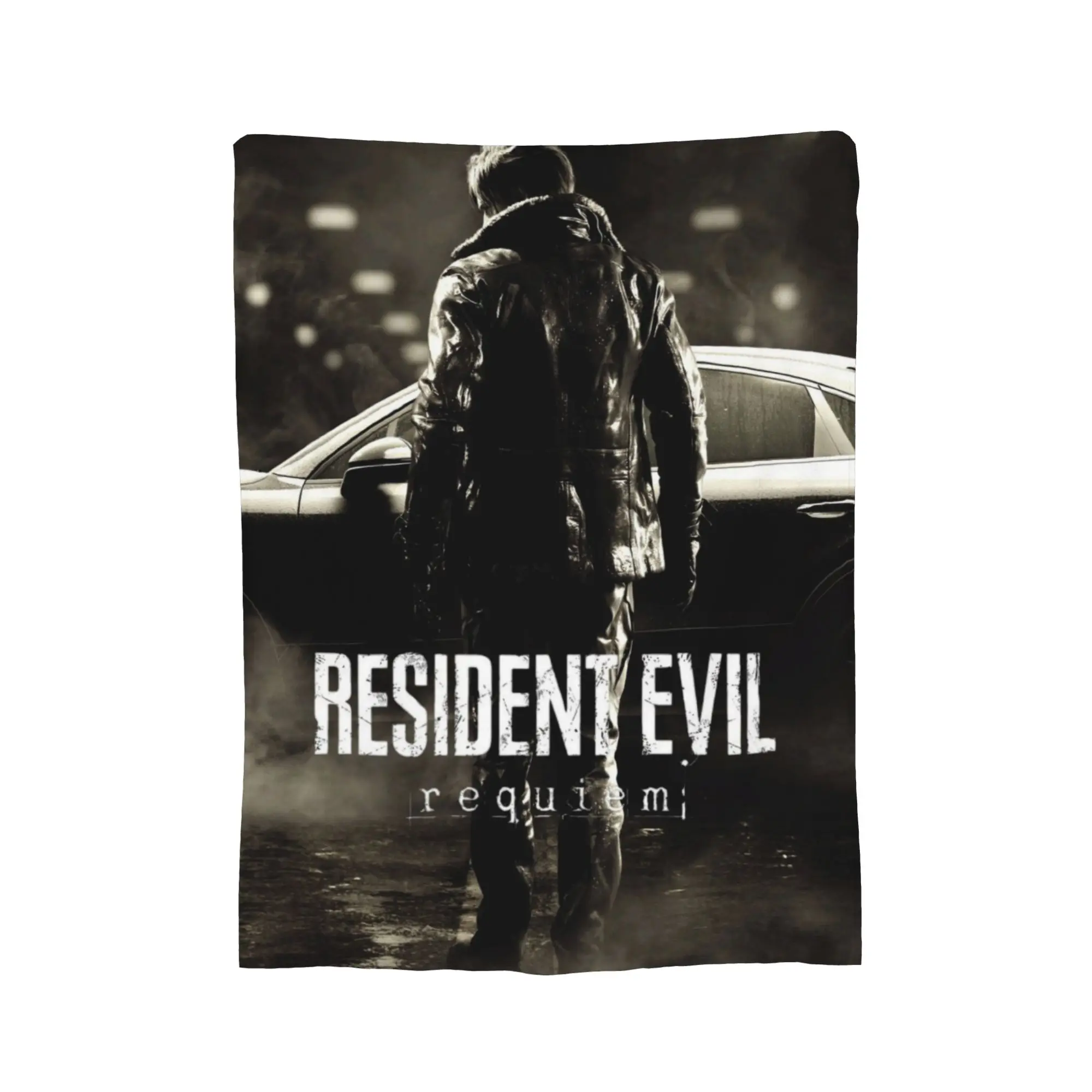 RE9 Requiem Game Leon Blanket Flannel Throw Blankets Bed Sofa Decoration Ultra-Soft Warm Bedsprea