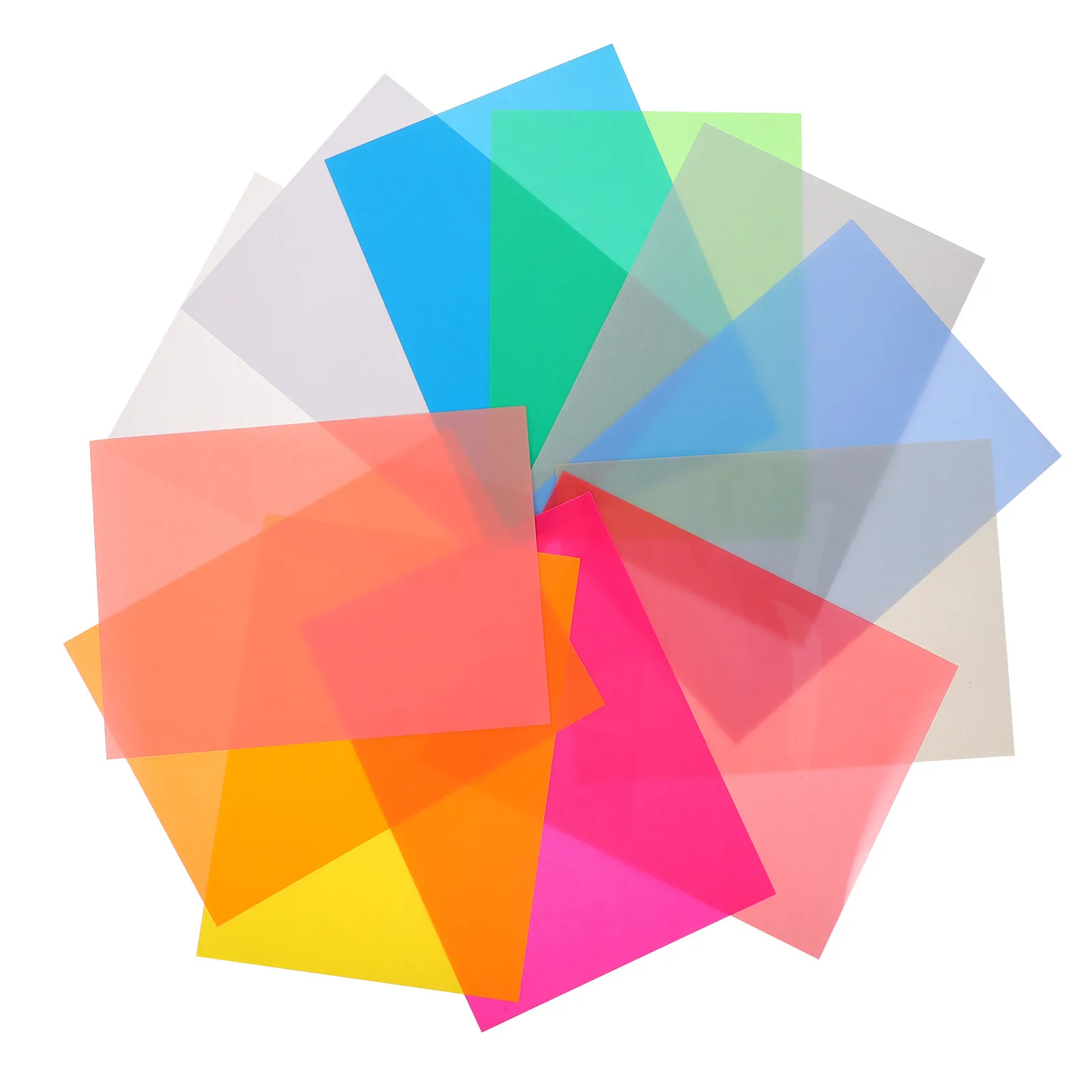 12Pcs Heat Shrinkable Art Paper Shrink Plastic Film Colorful Durable DIY Handicraft Supply for Kindergarten Crafts