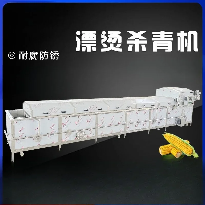 Línea automática de procesamiento y blanqueamiento de brotes de bambú, línea de producción de okra congelada rápidamente