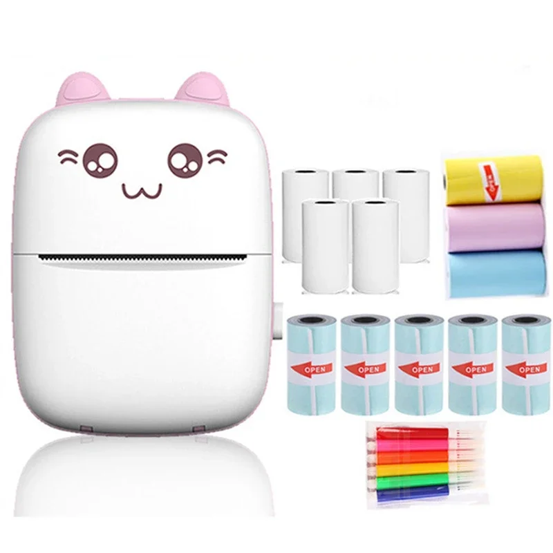 Meow 미니 라벨 프린터, 열전사 휴대용 프린터, 종이 스티커, 잉크리스 무선 임프레소라, Portatil, 200dpi, 안드로이드 IOS, 57mm, 신제품