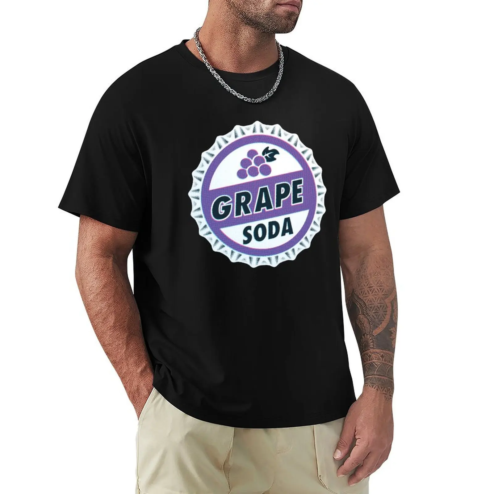 

Up Movie Grape Soda bottle cap T-Shirt man clothes custom t shirt clothes graphic tee shirt mens white t shirts