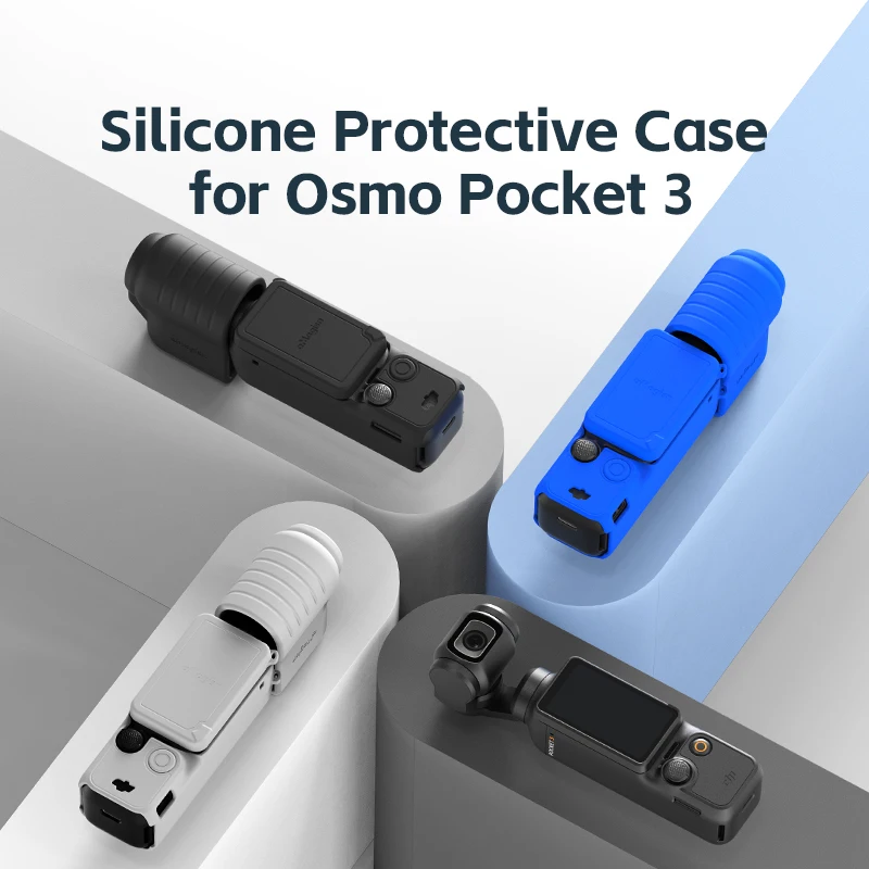 

for DJI Osmo Pocket 3 Silicone Cover Anti-Scratch Gimbal Camera Handle Soft Lens Protective Case for DJI Osmo Pocket 3 Accessory