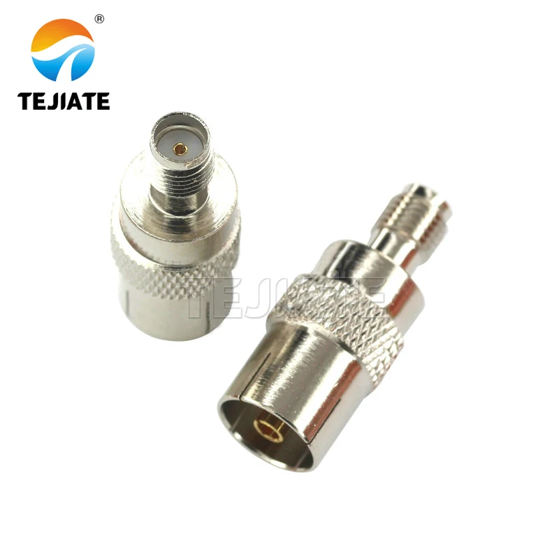 Teste do conector coaxial do RF, SMA ao adaptador da tevê, SMA-TV-KJ, tronco da extensão, niquelado interno e externo, 1PC