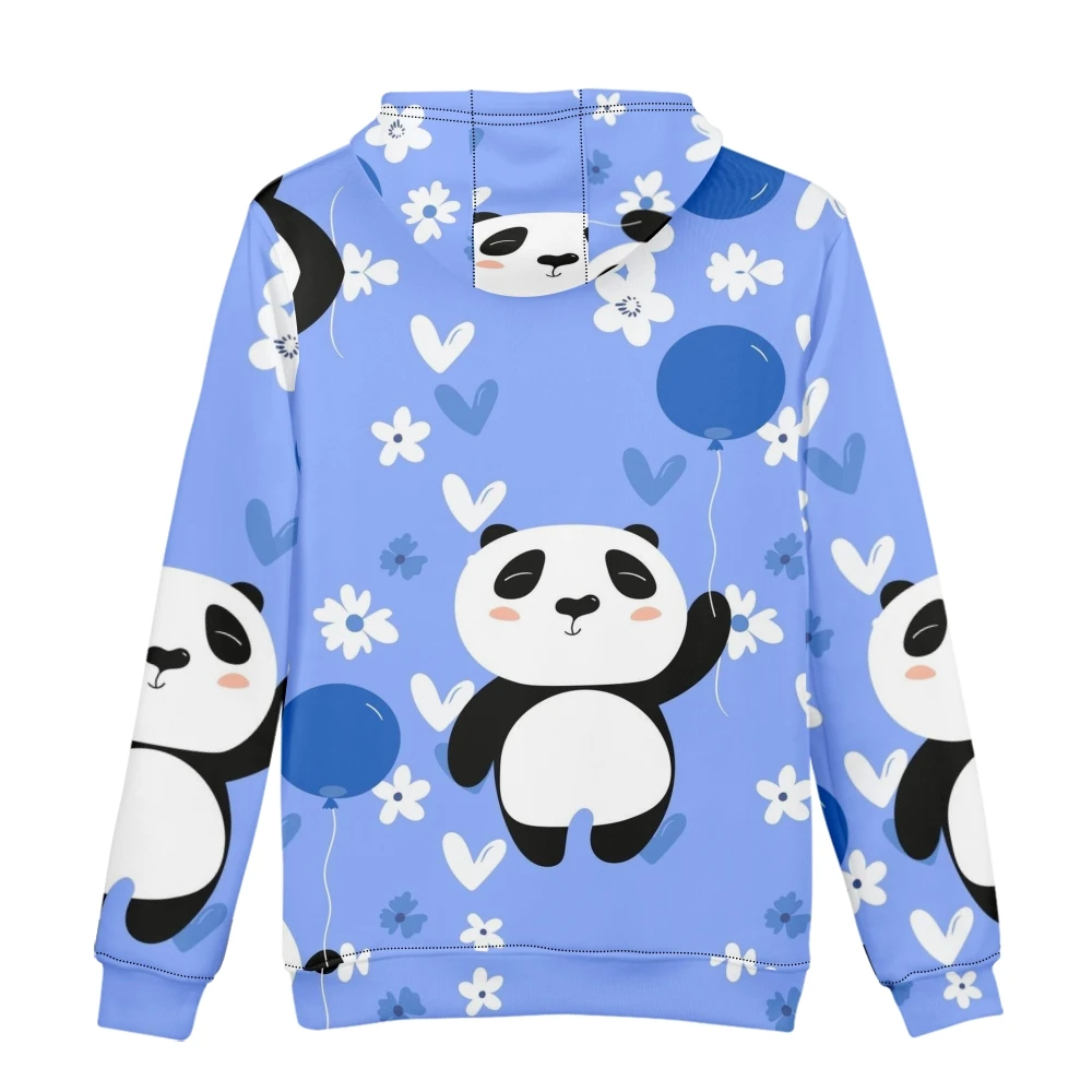 Winter 2022 American Street Dark 3D Hoodie National Treasure Panda Pattern Men's Gothic Couple Oversized Casual Sweatshirt