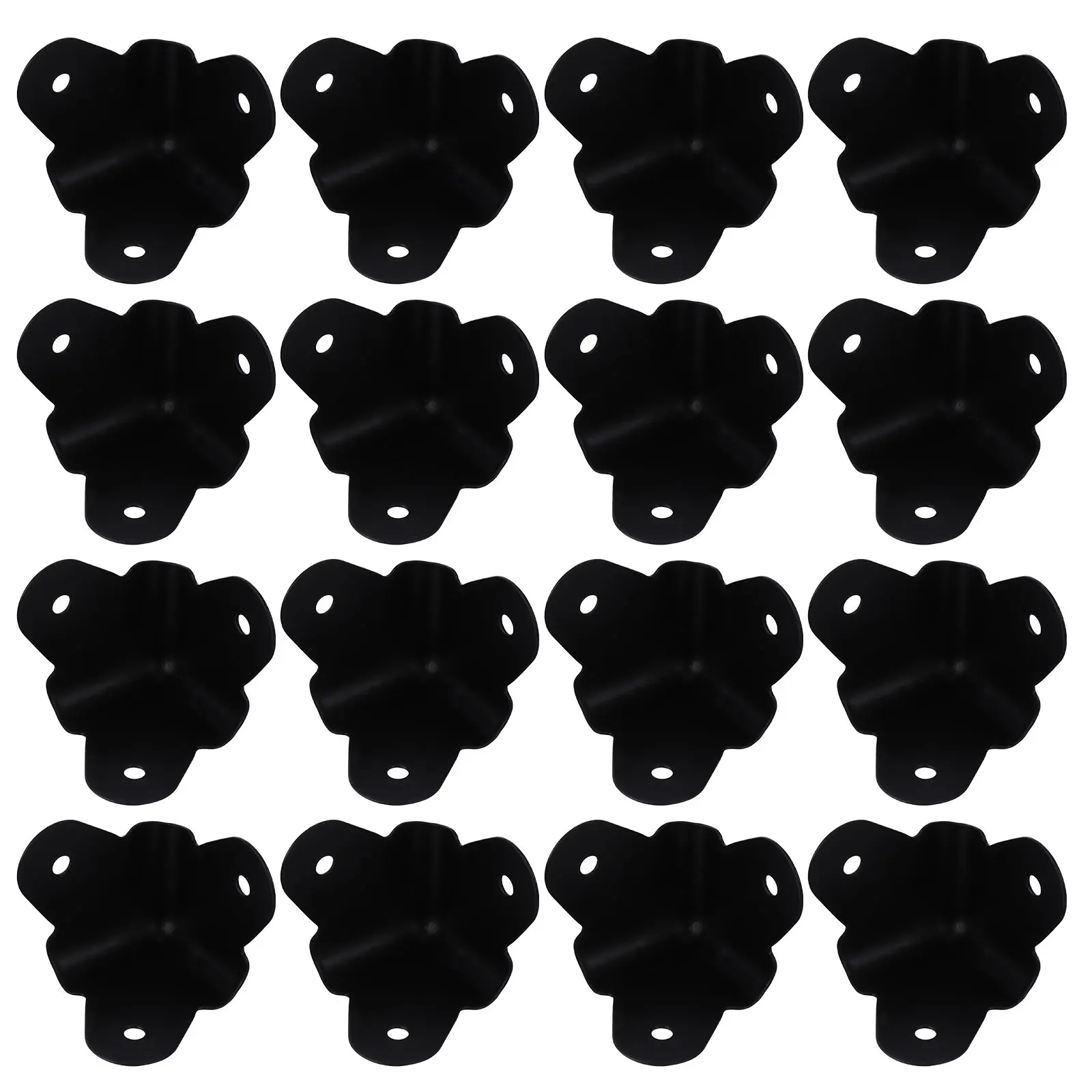 

16pcs Speaker Corner Protector Durable Corner Protector Black Iron Musical Instruments Accessories