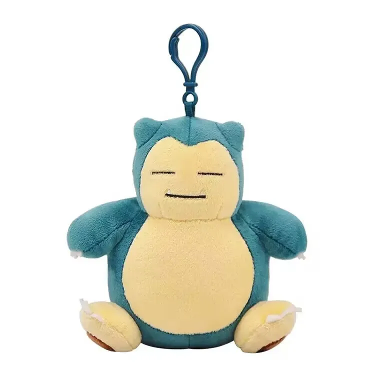 Plush Anime Pokemon Pikachu Mew Psyduck Squirtle Bulbasaur Stuffed Toys School Bag Backpack Pendant Dolls Keychain Gifts