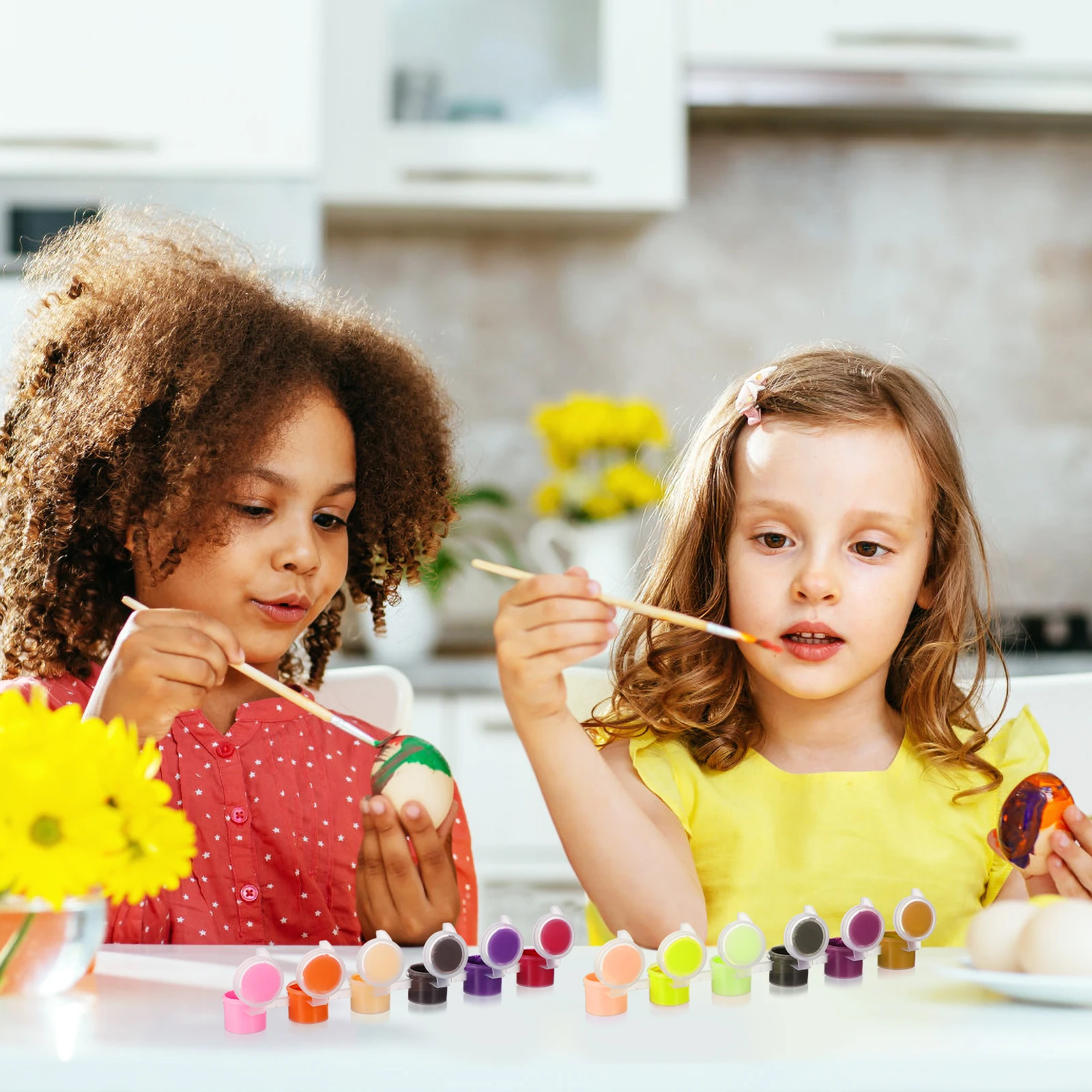 30Pcs Mini Paint Pot Containers Clear Pe Material Convenient Storage for Artists Watercolor Paints Supplies Empty Paint Pot