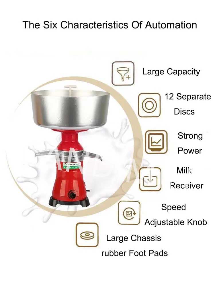 Elektrischer Sahne-Trenner für frische Milch, Milch, Zentrifugal-Trenncreme, Skimming-Maschine für den Haushalt