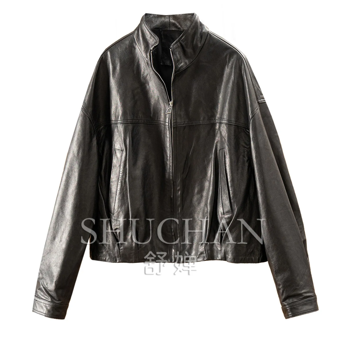 Classic Jacket Woman Oil Wax Sheepskin Leather Jacket Short 2026 New Fashion Autumn Winter Clothes 68J2