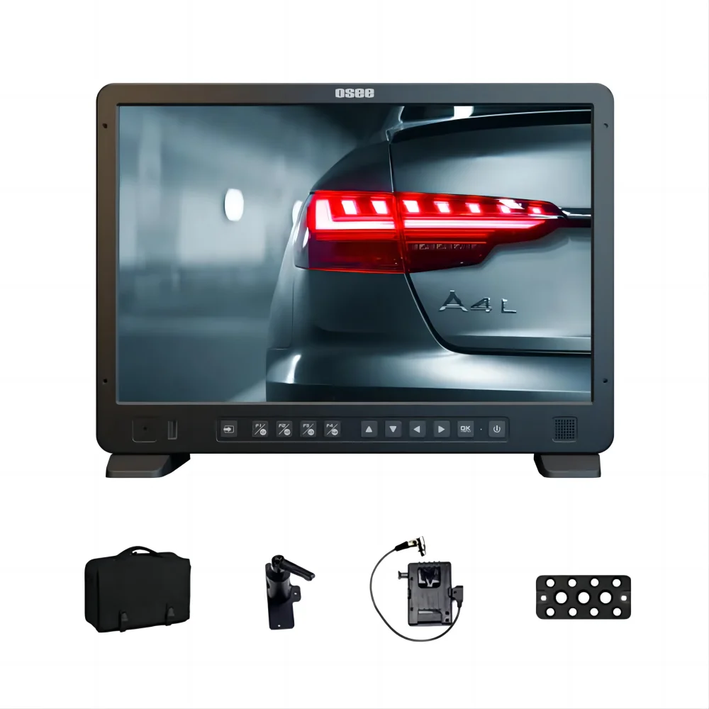 

OSEE Megamon 15 15.4inch Upgrade 1000 Nits High Bright HDR Pro Studio Director Camera Field Monitor Kit for Field Production