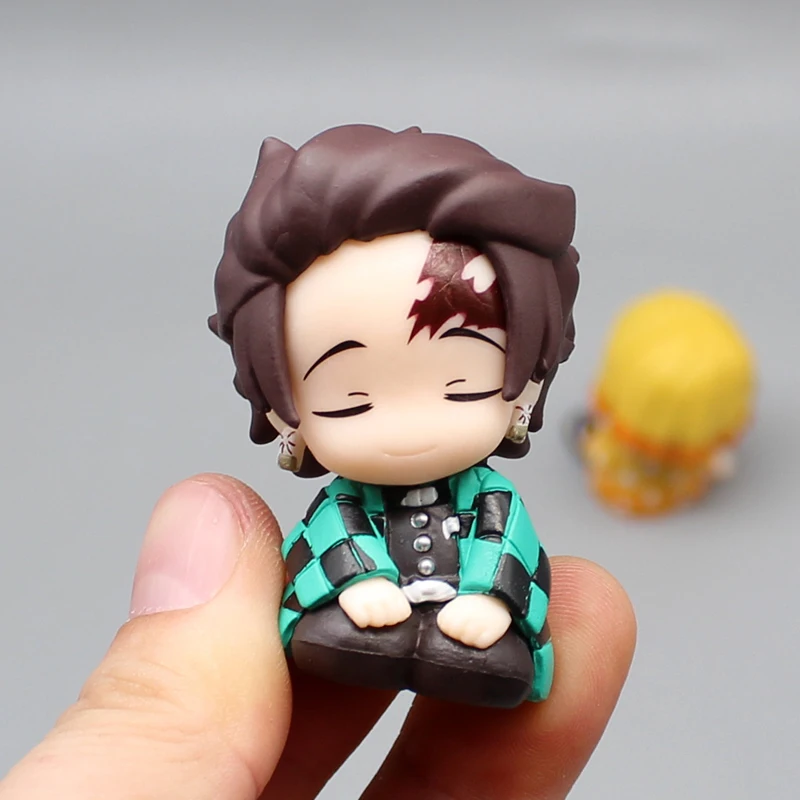 Q الطبعة 4 قطعة شيطان القاتل Gk كامادو تانجيرو و Nezuko مجموعة الكتف إلى الكتف سطح المكتب الديكور عمل أرقام لعبة هدية