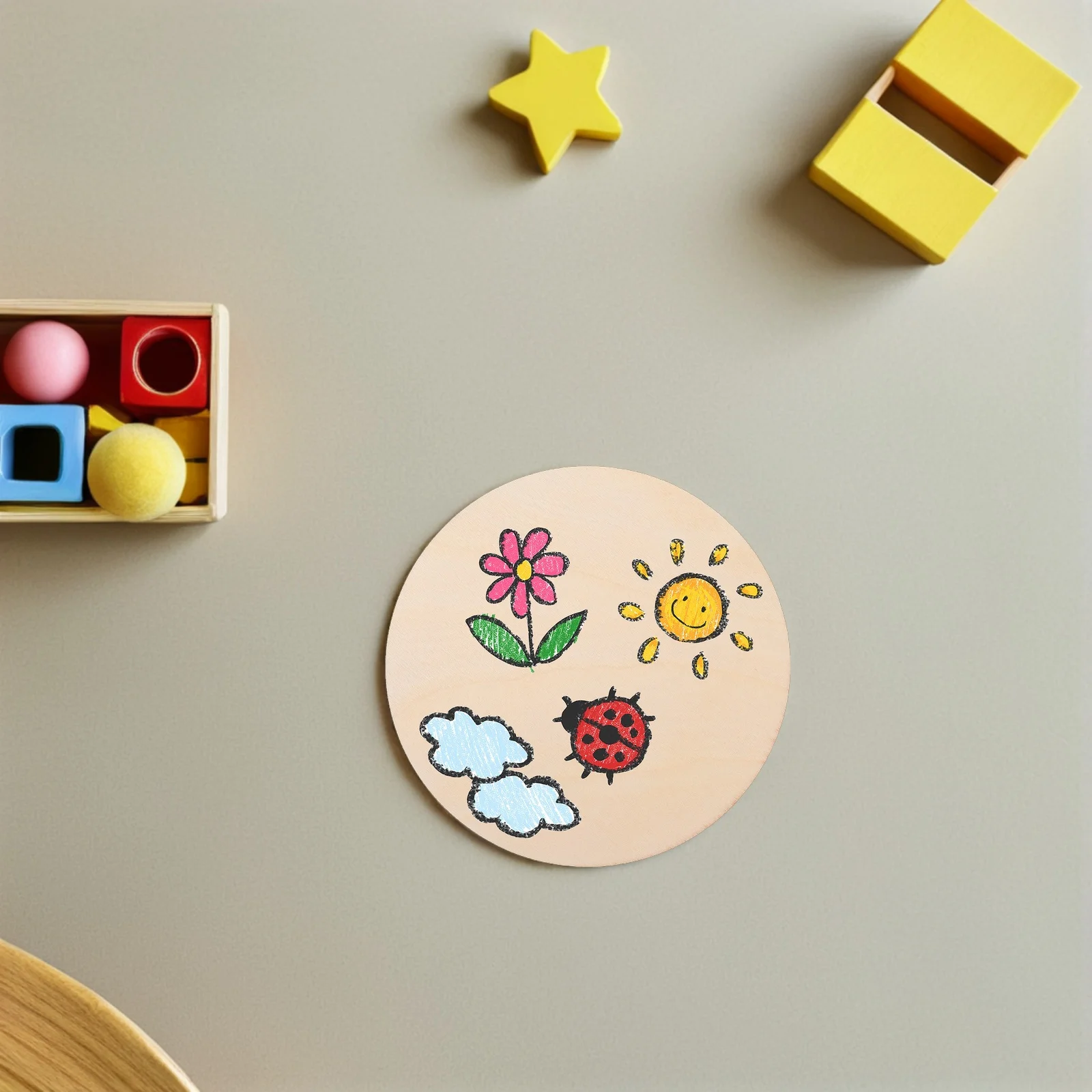 

50pcs Art Decorations Unfinished Natural Round Slices Smooth Diy Craft Supplies For Painting Pyrography Home Decor Wood Craft