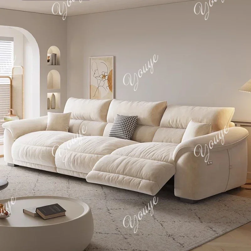 

P C63 Back Support Living Room Sofas European Beige Recliner Salon Electric Sofa Lazy Luxury Modern Divani Per Soggiorno Furnitu