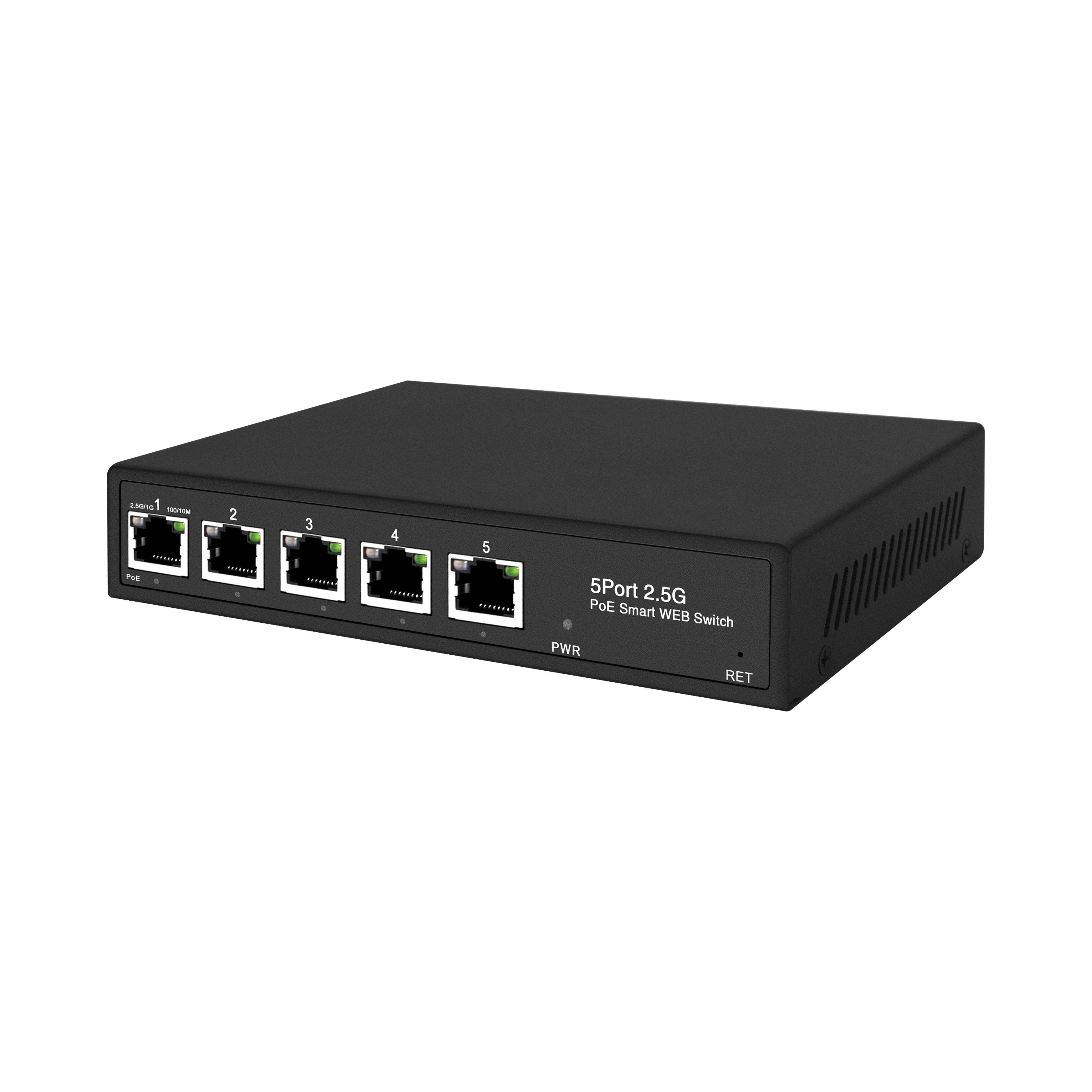 5 ports 2.5G Ethernet  POE Switch, full 2.5G Poe or RJ45 non Managed Switch