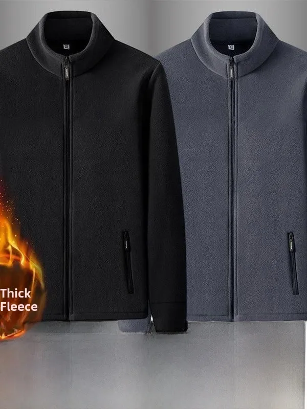 

Thiened Fce мужская куртка осень-зима верхняя одежда для отдыха пальто молодежное теплое пальто большого размера на молнии цвет