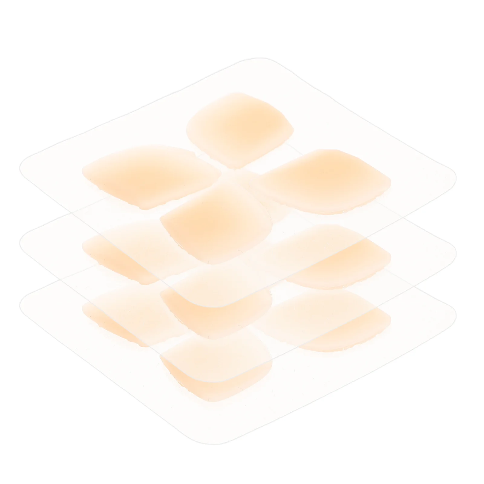 

12 шт. силиконовые патчи для ушей эльфа, прозрачные наклейки для поддержки ушей для выступающего ушей, коррекция V-образного лица