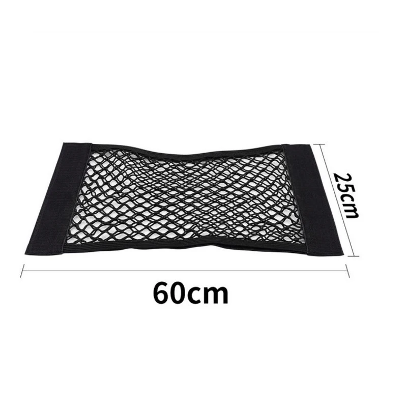 Akcesoria samochodowe Organizer Siatka do bagażnika samochodowego Nylon SUV Automatyczny uchwyt siatkowy do przechowywania ładunku Uniwersalny do samochodów Siatki bagażowe Kieszeń podróżna — zdjęcie 2