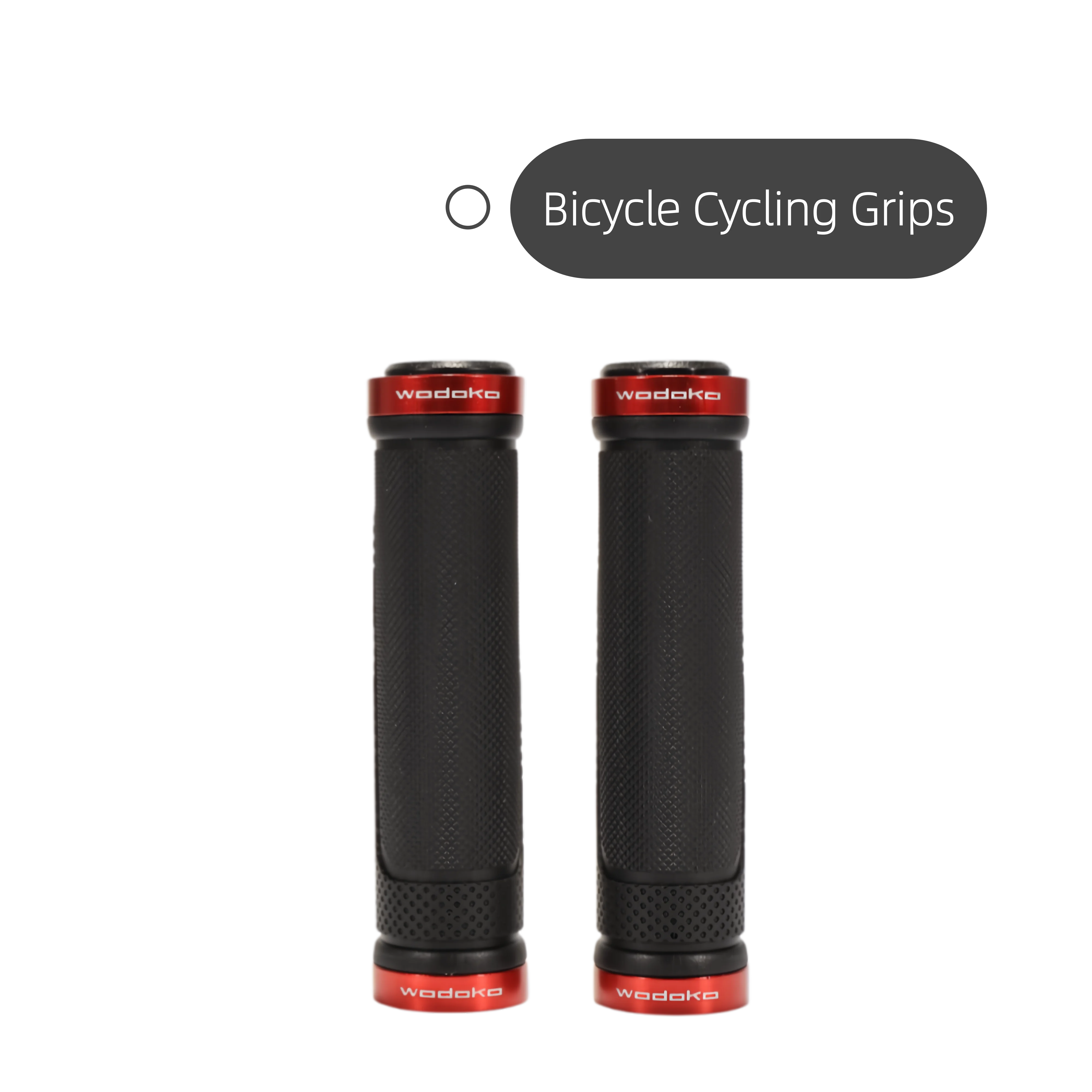 Wodoko Ergonomic Double Lock-On Bike Grips Anti-skid Shockproof MTB Bicycle Handlebar Grips Soft Rubber Dust-proof Cycling Acces