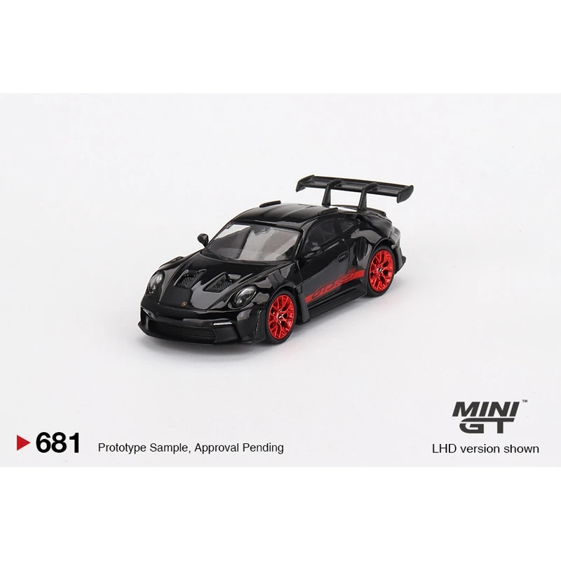 Instock TSM MINI GT 1:64 Por 911 sche 992 GT3 RS Black Red Edge