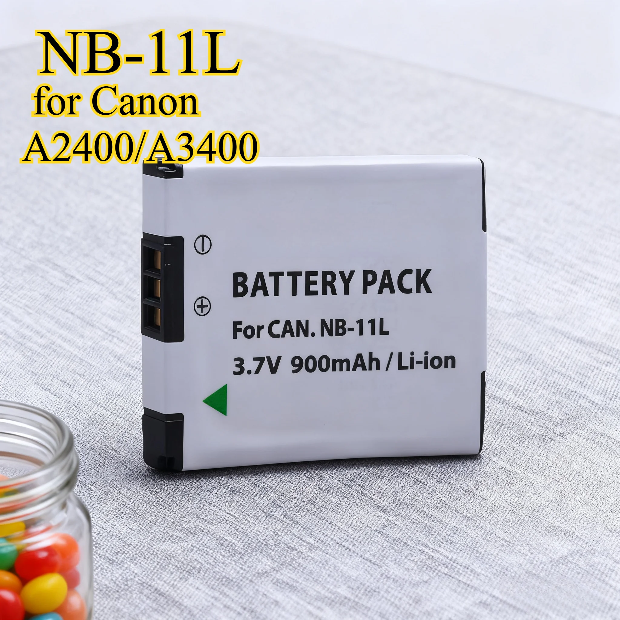 Сменный аккумулятор NB-11L/NB-11LH емкостью 900 мАч для Canon A2400/A3400/A4000 IS — литий-ионный блок питания большой емкости с полным декодированием
