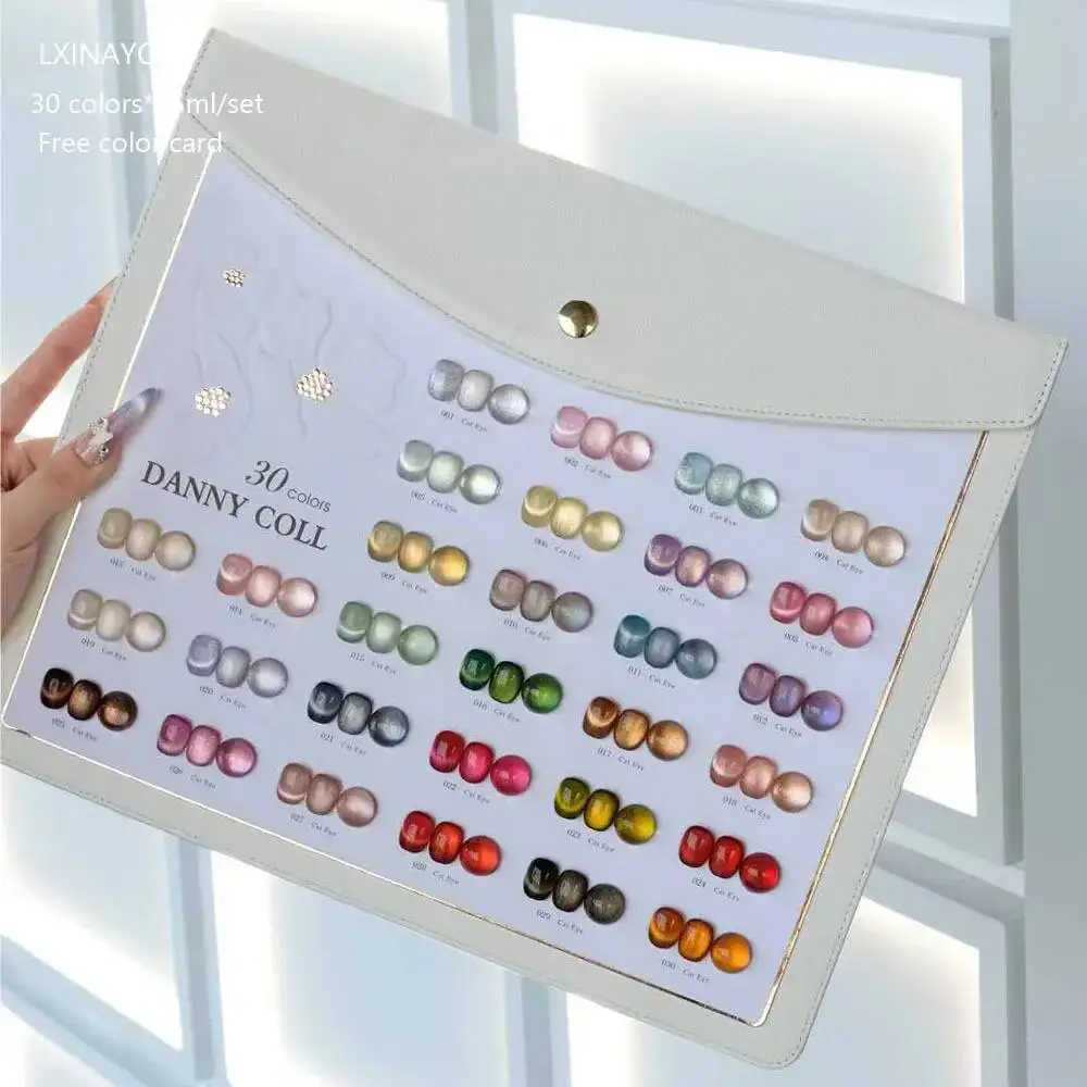 New Cat Eye Gel Nail Polish Collection Set With Free Display UV LED Gel Polish 9D Magnet Cat\'s Eye Magenetic Gel 30pcs/set 15ml