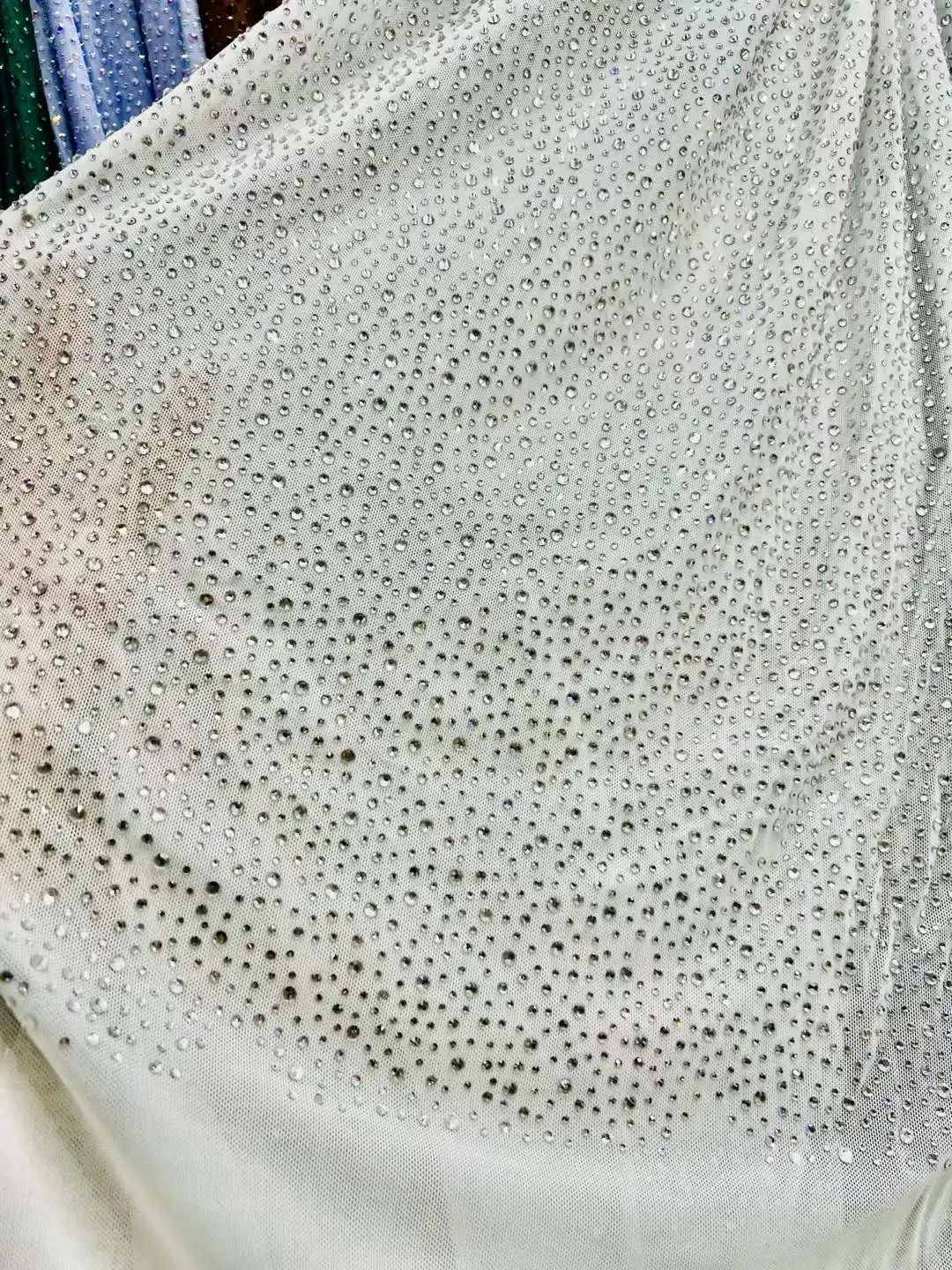 2024 High Quality African Nigerian Material Lace Fabric for Wedding with Stones Embroidery French Lace Fabrics For Dress