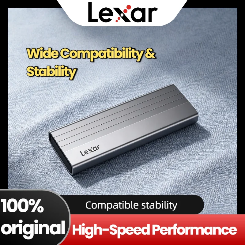 コンパクトなlexar-e300-m2-nvme-ssdエンクロージャー-usb-32-gen-2-10gbps-type-c-外付けリーダー（2230、2242、2260、2280-mキー、b-mキーssd対応）