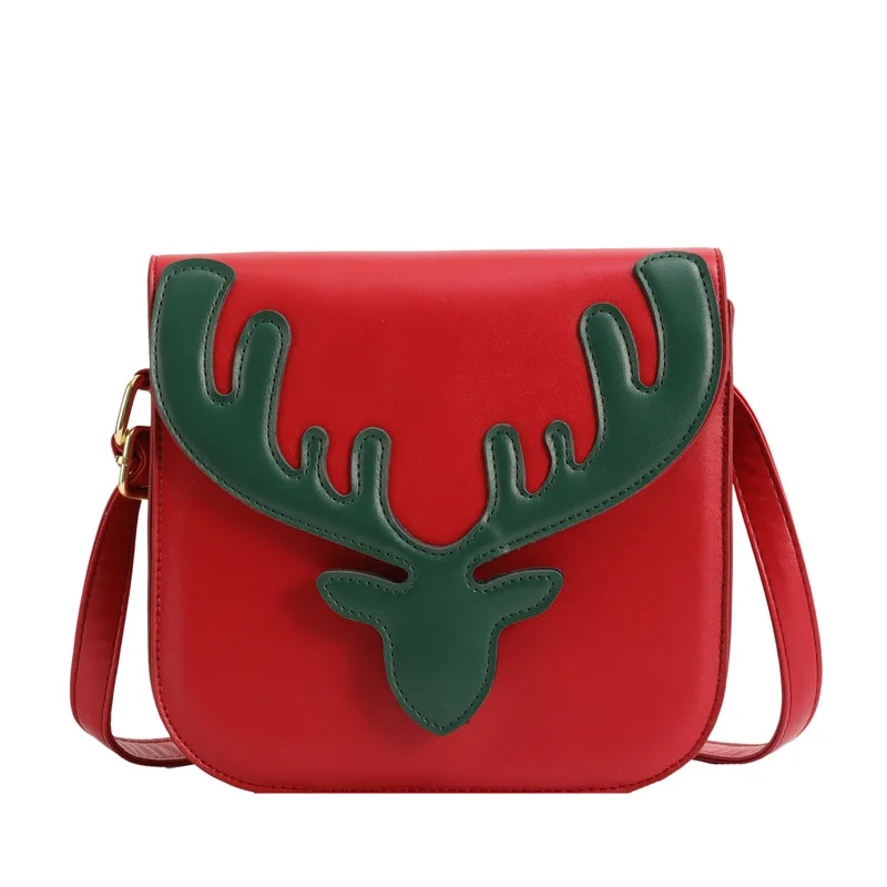 

2024 Women Bags Casual Flap Bag Deer Pattern Purses And Handbags Fashion Shoulder Bag Messenger Small Square Bags For Girls