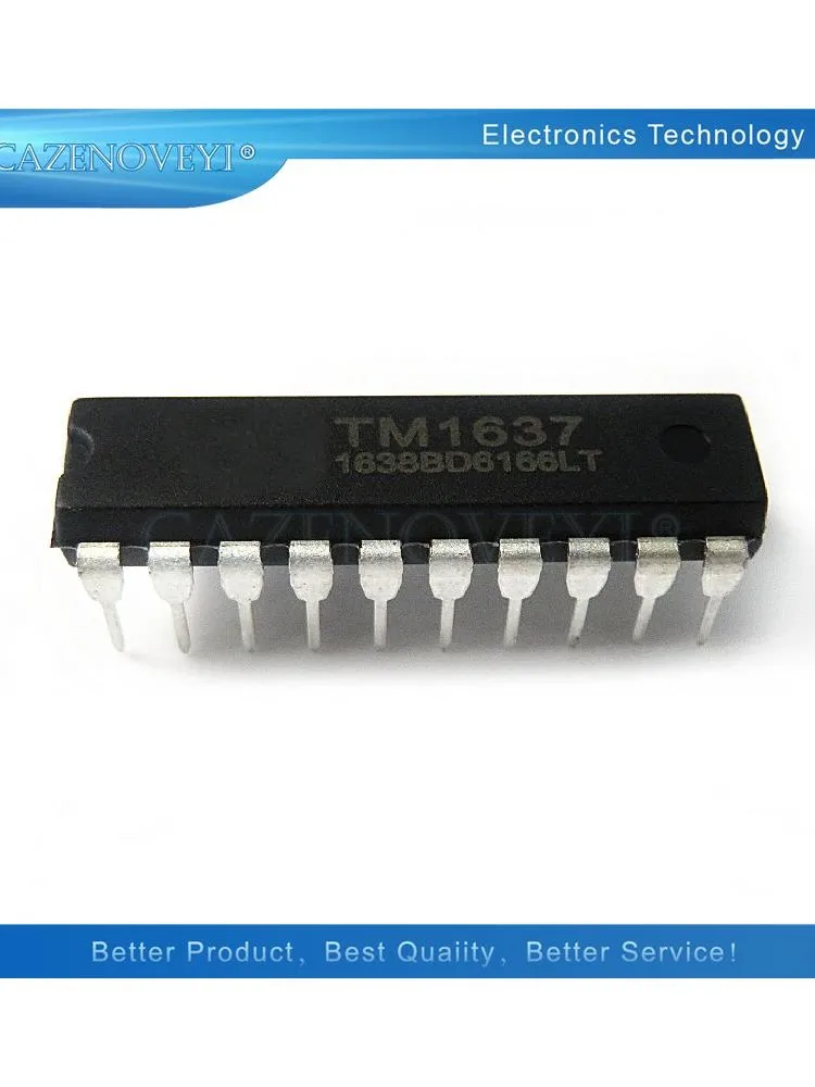 TM1637 1637 DIP-20 en stock, lot de 5 pièces