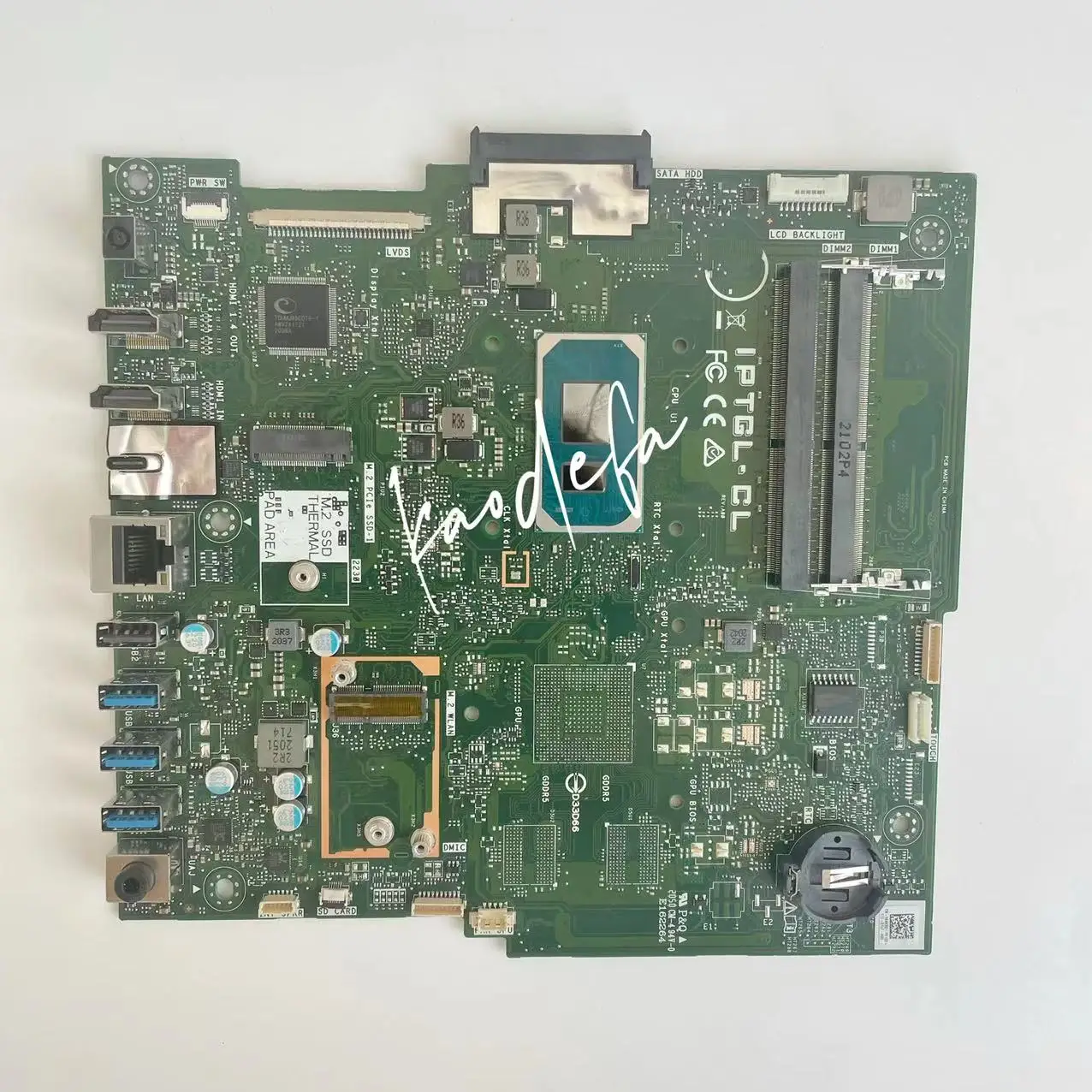 Imagem -03 - Laptop Motherboard para Dell Inspiron Cpu I31115g4 Srk08 Uma Ddr4 Cn064n3d 064n3d 64n3d 100 Teste ok