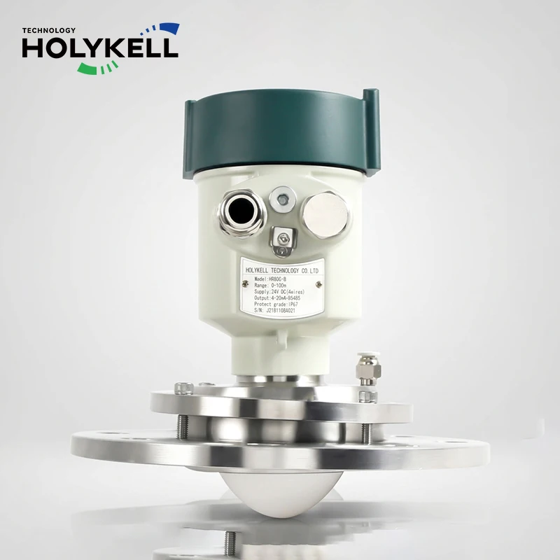 Holykell Professional 80GHz Radar Level Monitoring Solution for 120m Large Scale Silo and Storage Tanks