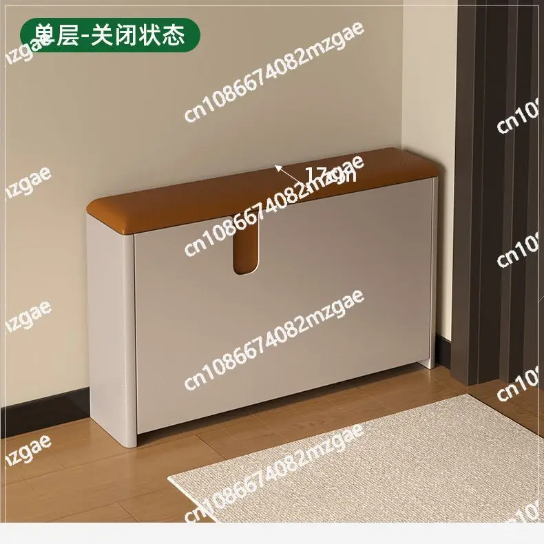 

Super narrow and extremely narrow shoe change stool tipping bucket into the home, shoe cabinet can be sat at the door