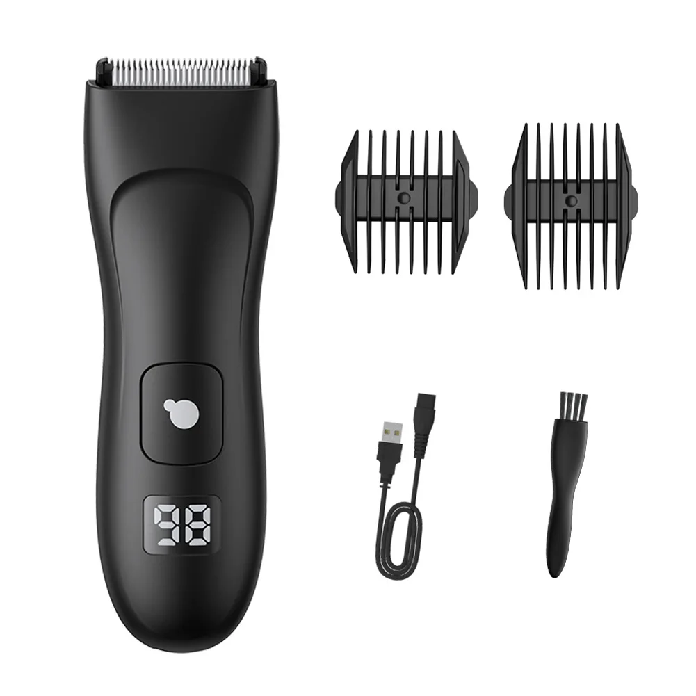 

Body Hair Trimmer for Men Electric Manscape Groin Trimmer with Skin-Safe Ceramic Blade IPX7 Waterproof Ball Trimmer for Chest