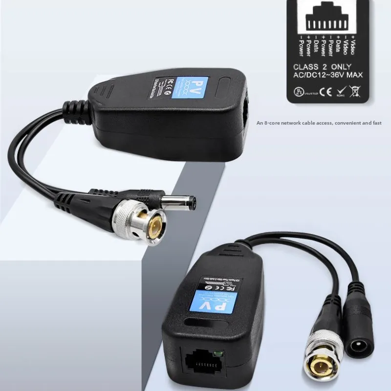 

Пассивный коаксиальный разъем HD DC Cat5 BNC, витые аксессуары, приемопередатчик UTP, видеобалун для видеонаблюдения для камеры AHD TVI CVI CVBS