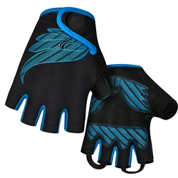 MOREOK Men's MTB Cycling Gloves Half Finger Gel Pad Enhanced Shock Absorption Anti-Slip Breathable for Road & Mountain Biking