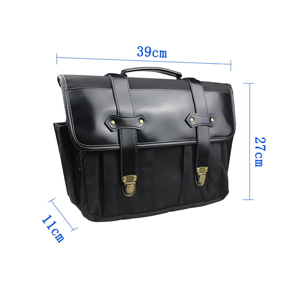 Canvas Motorcycle Side Bag Tool Bags Big Saddlebag For Universals Cruise motorcycle Hanging Bag