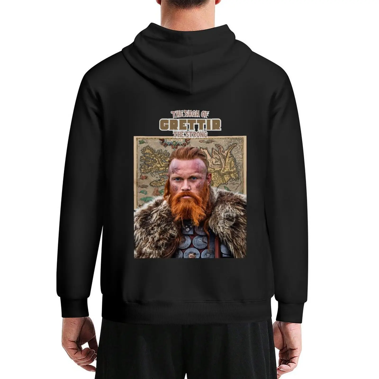 

The Icelandic Medieval Saga of Grettir the Strong and Naughty Hoodie blouse autumn pullover hoodies