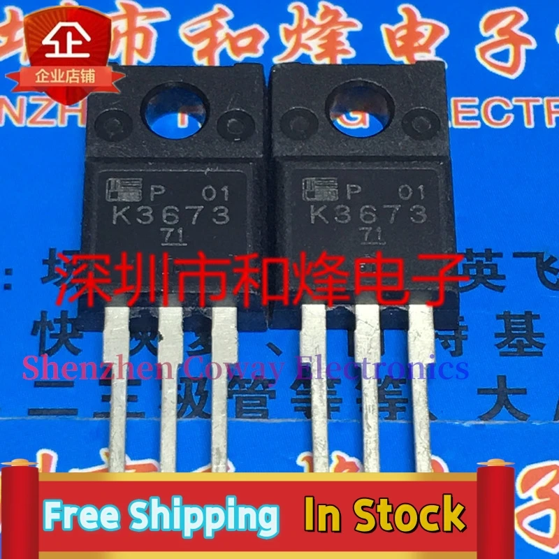 10PCS-30PCS  2SK3673 K3673  TO-220F 700V 10A   In Stock Fast Shipping