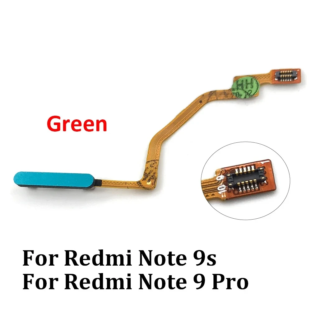 Cable flexible de huellas dactilares para Xiaomi Redmi Note 9S / 9 Pro pieza de repuesto del sensor de identificación táctil (modelo: FPC BM47)