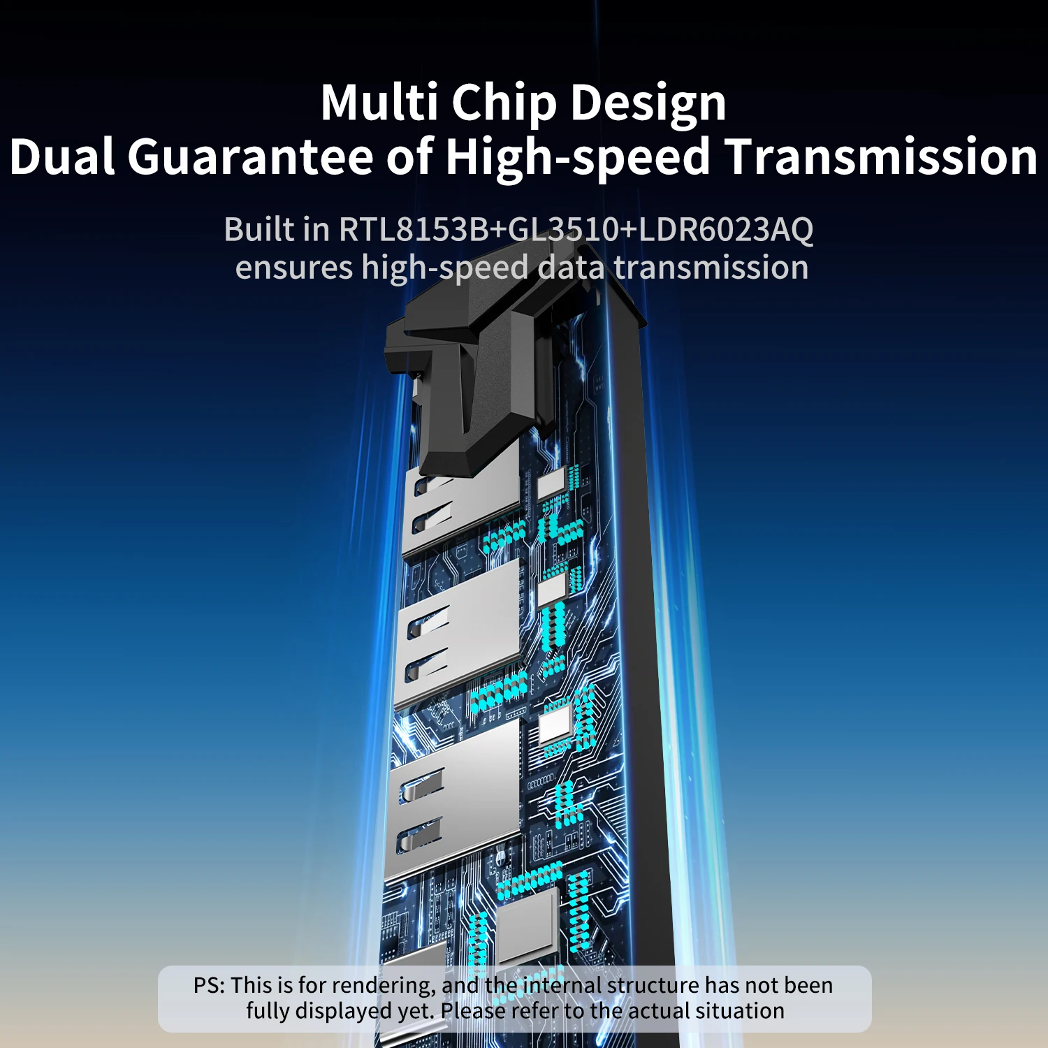 Unnlink 1000 Mbit/s USB-Ethernet-Adapter USB 3.0 Typ C auf RJ45-Netzwerkkarte für Nintendo Switch PC Laptop TV Box Internet USB Lan