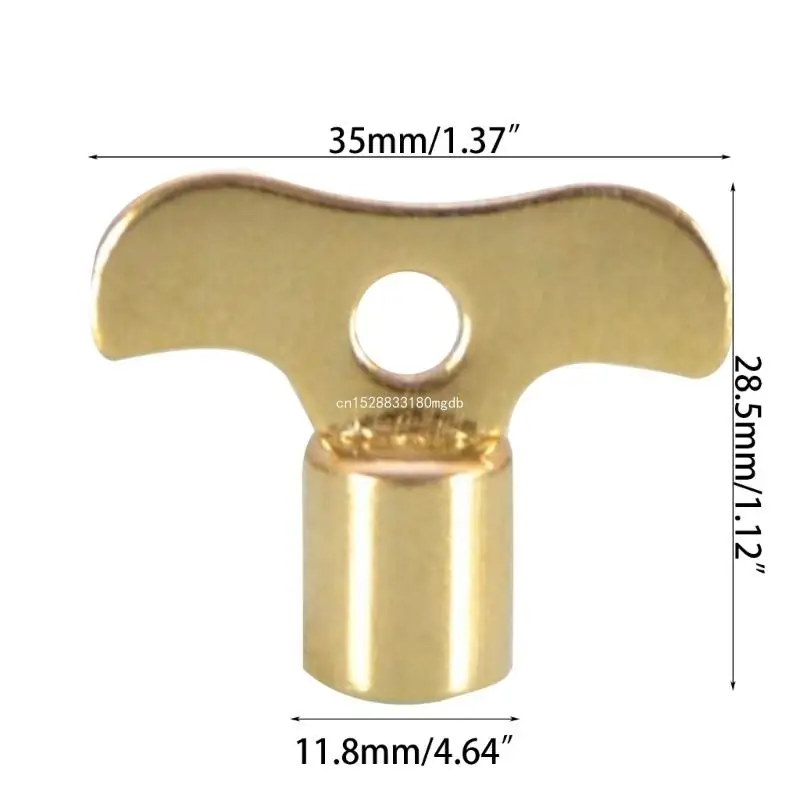 Square Socket Brass Radiator Keys Plumbing Bleeding Key Solid Water Tap For Air Plumbing Tool 7mm Hole Dropship