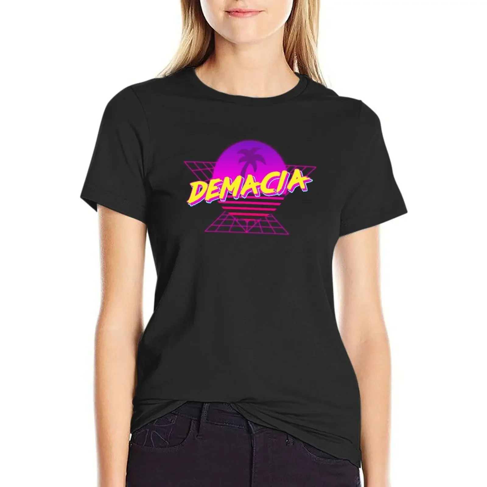 

Demacia Vice T-Shirt Female clothing funnys animal prinfor Summer Women's clothing