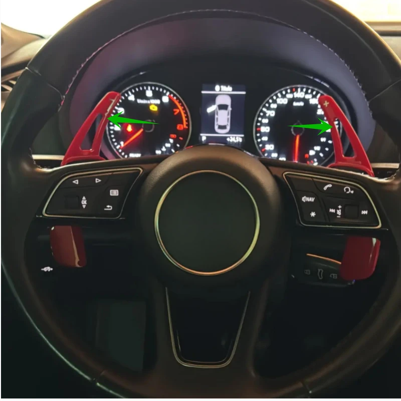 

For Audi A3 S3 A5 S5 2017 A4 B9 Q7 2016-2017 TT TTS Car Steering Wheel Shift Paddle Extension