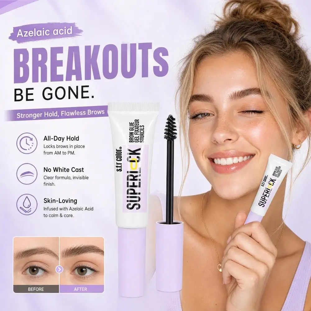 10g Colorless Eyebrow Styling Gel Natural 3D Eyebrow Cream Stereoscopic Eyebrow Wax for Makeup Foreign Trade