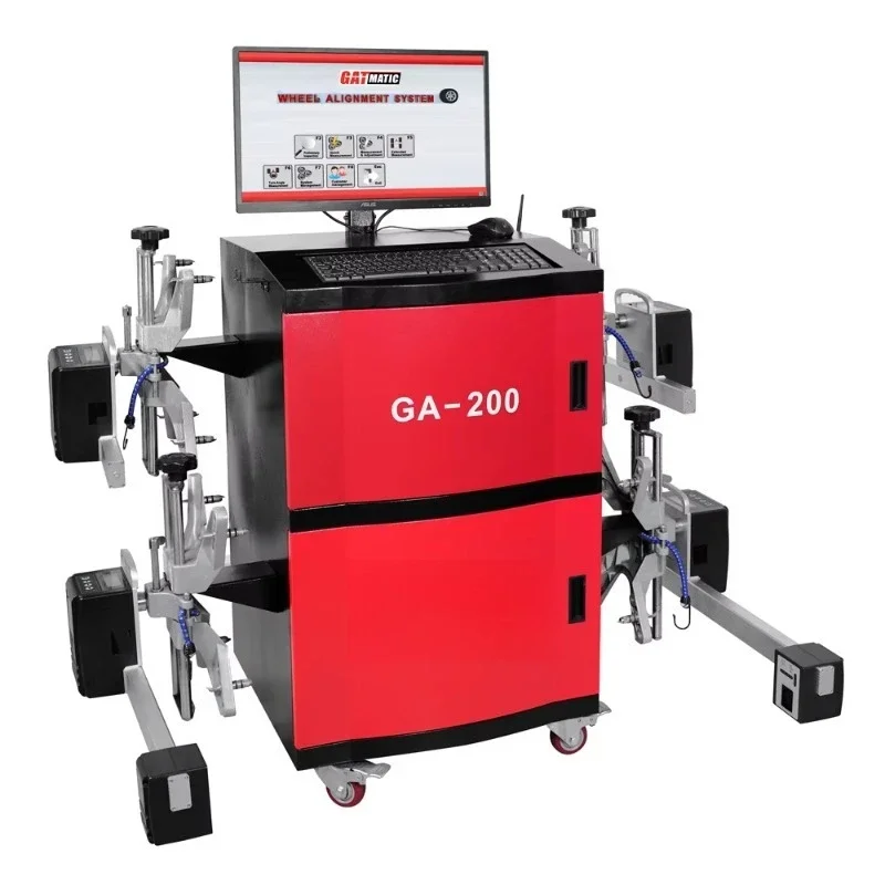 Präzise 3D-Werkstatt-Radausrichtungsmaschine CCD-Radausrichtung für LKW- und Autolift-Radauswuchtgeräte