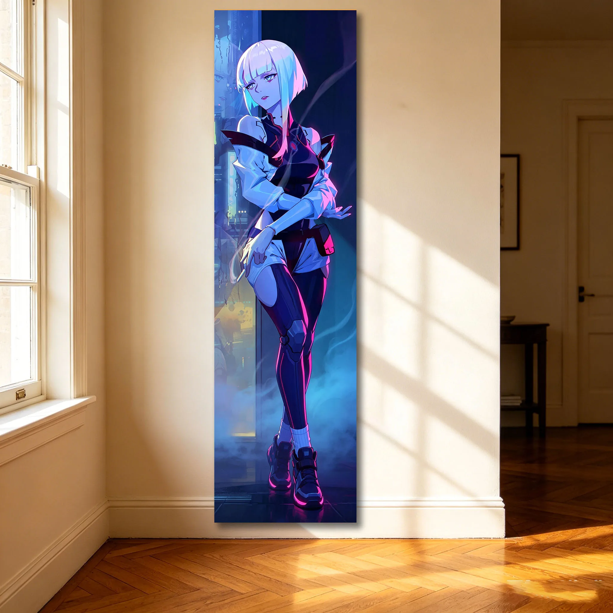 Lucy Cyberpunk Style Background Cloth Long Tapestry Suitable For Home Bedroom Dorm Wall Decoration Perfect Gift For Friend